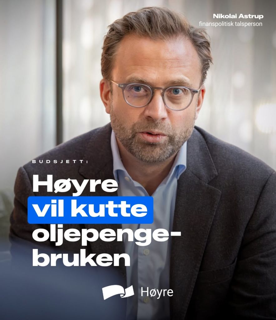 Høyre vil redusere oljepengebruken